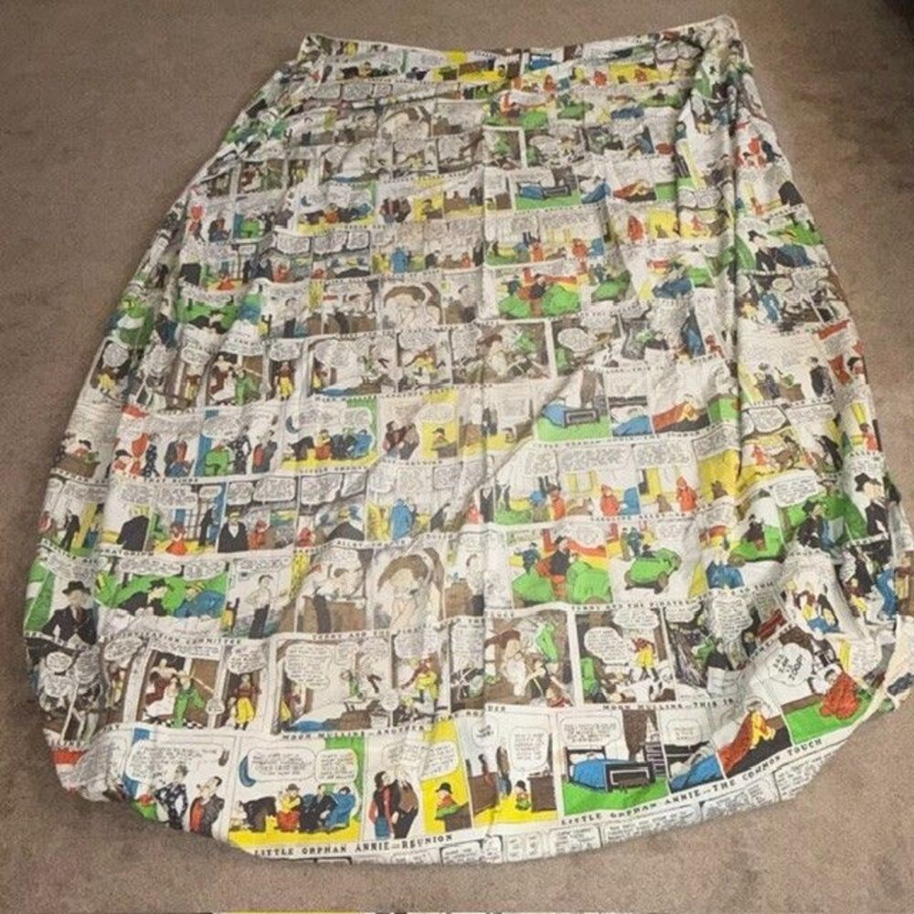 Vintage Fieldcrest Comic Fitted Sheet 52 in x 70 in READ